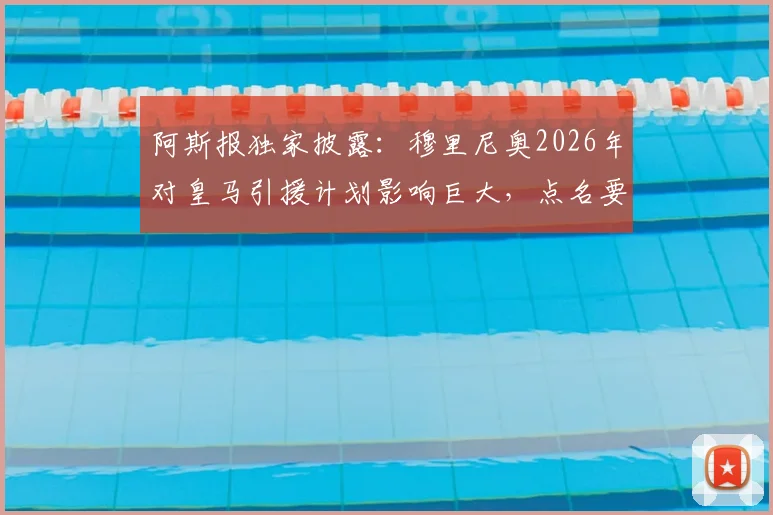 阿斯报独家披露：穆里尼奥2026年对皇马引援计划影响巨大，点名要求签下邓弗里斯与B席
